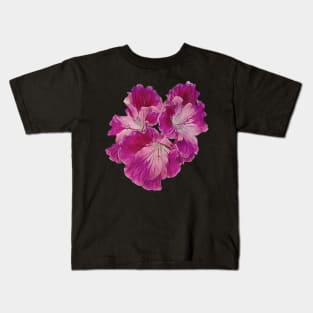 Watercolour flowers in purple, pink and white Kids T-Shirt